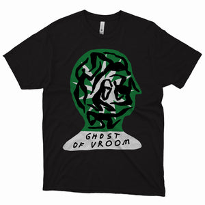 Ghost of Vroom Green Brain T-Shirt