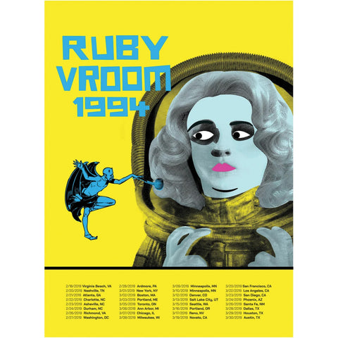 Ruby Vroom Winter Tour 2019 Poster